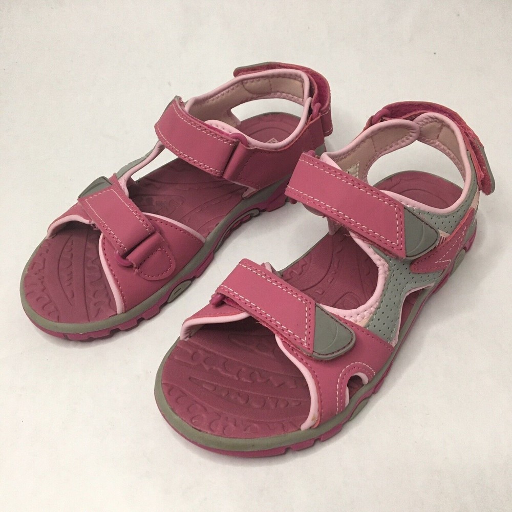 KHOMBU Lilly Pink Girls Sandals Adjustable Strap Size 4
